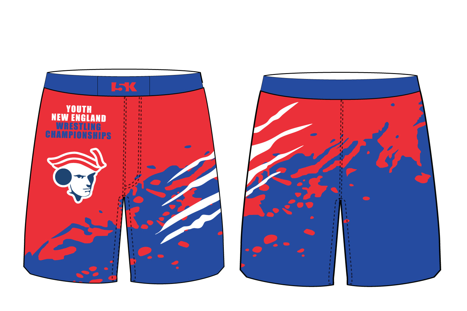 YNEW Wrestling Sublimated Shorts - Boys
