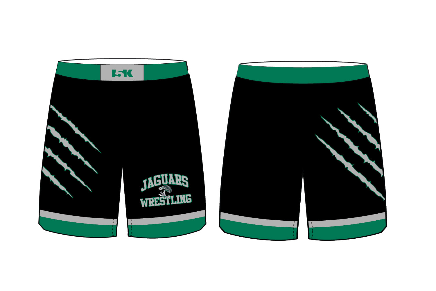 CHF Jaguars Wrestling Sublimated Shorts