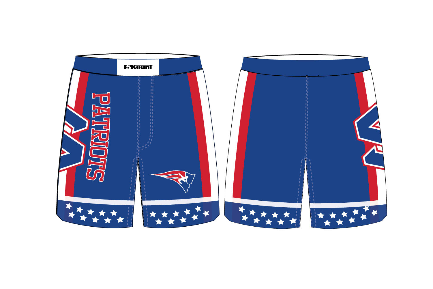 Secaucus Rec Wrestling Sublimated Shorts