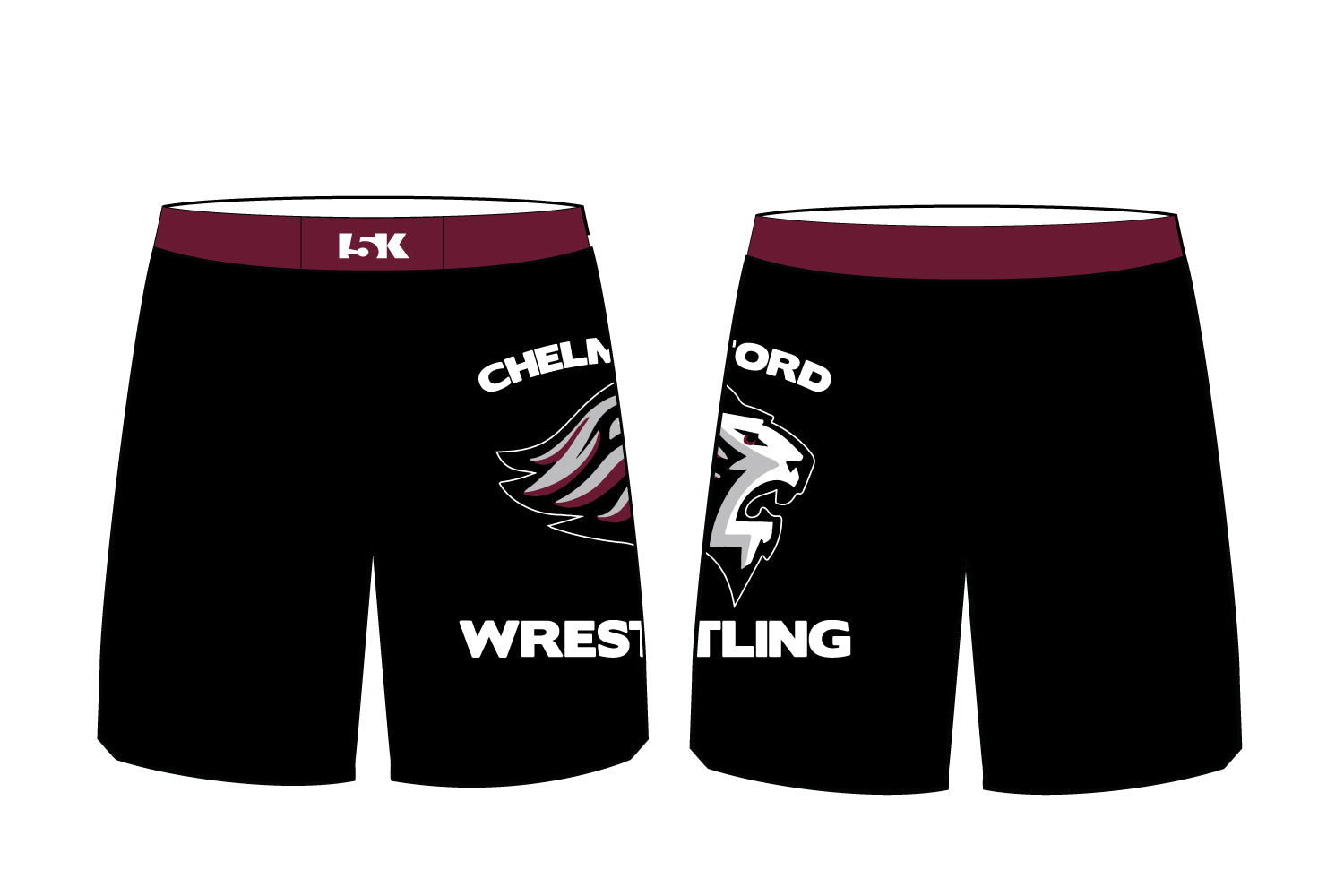 Chelmsford Youth Wrestling Sublimated Shorts