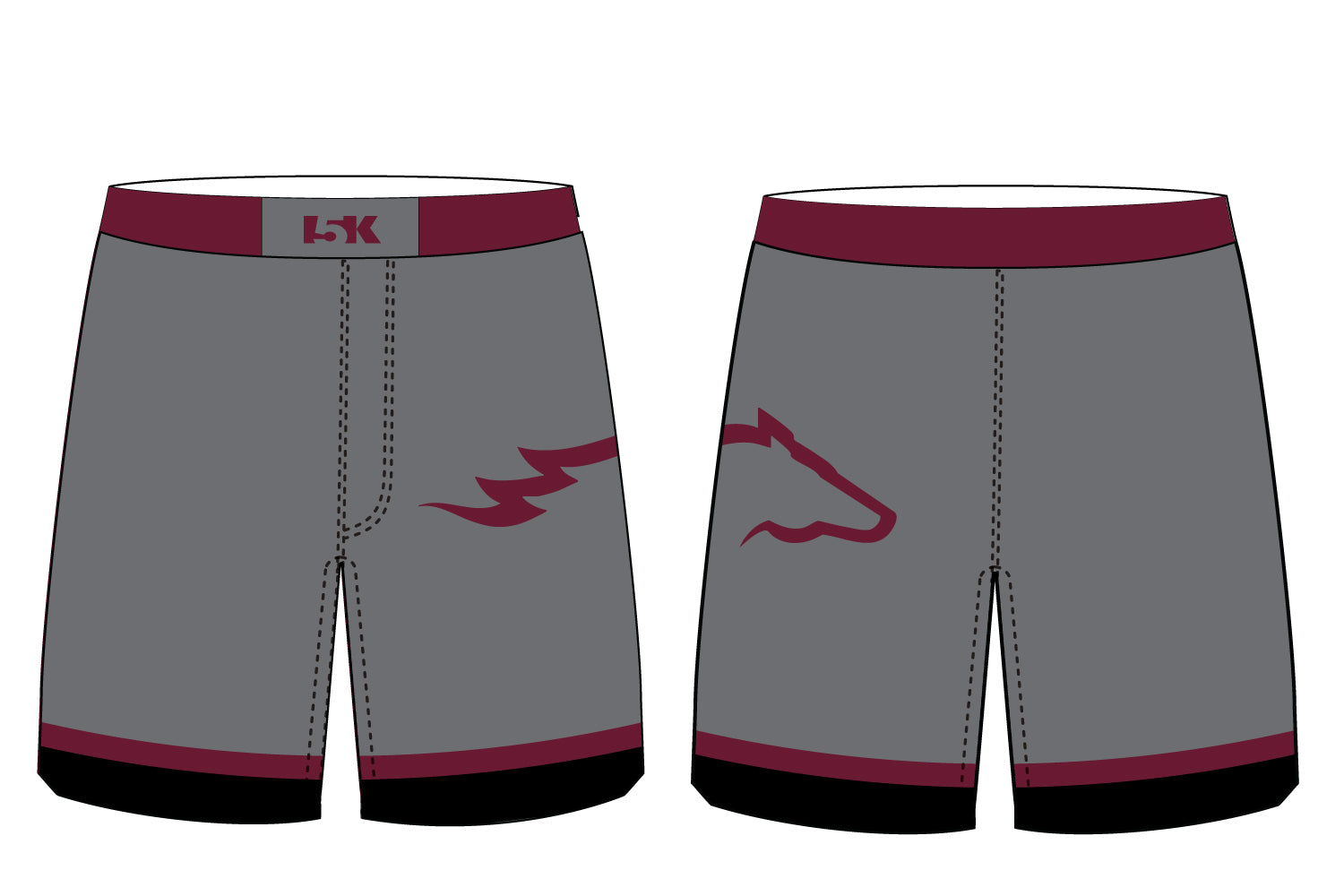 Foxcroft Wrestling Sublimated Shorts