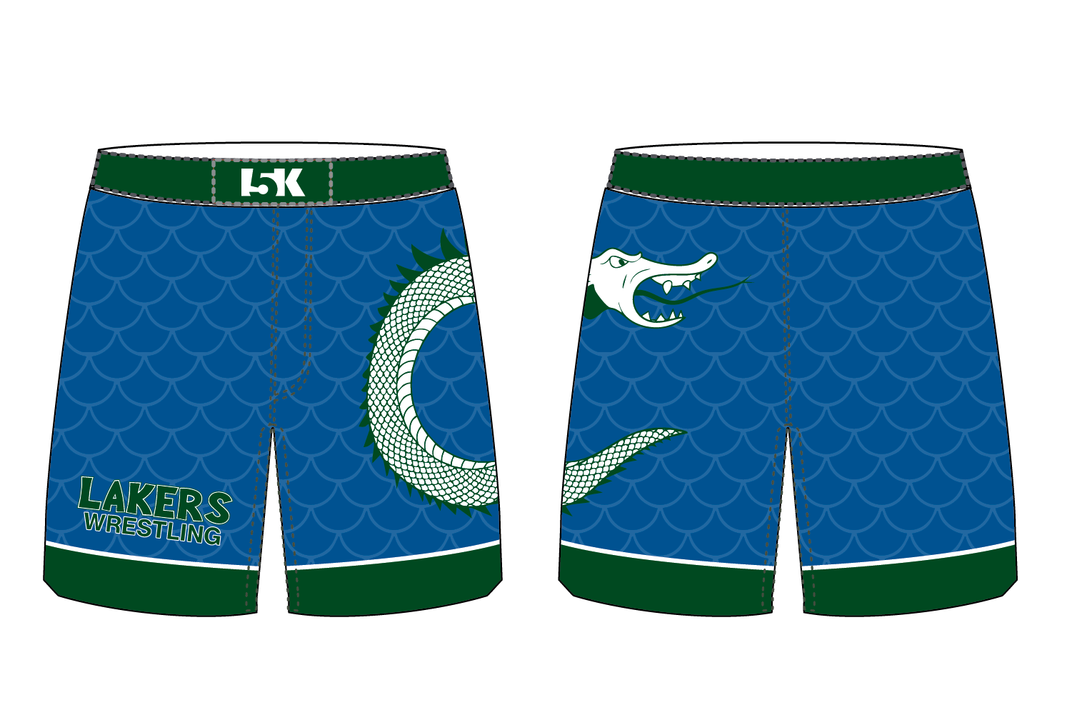 Lakers Wrestling Sublimated Shorts