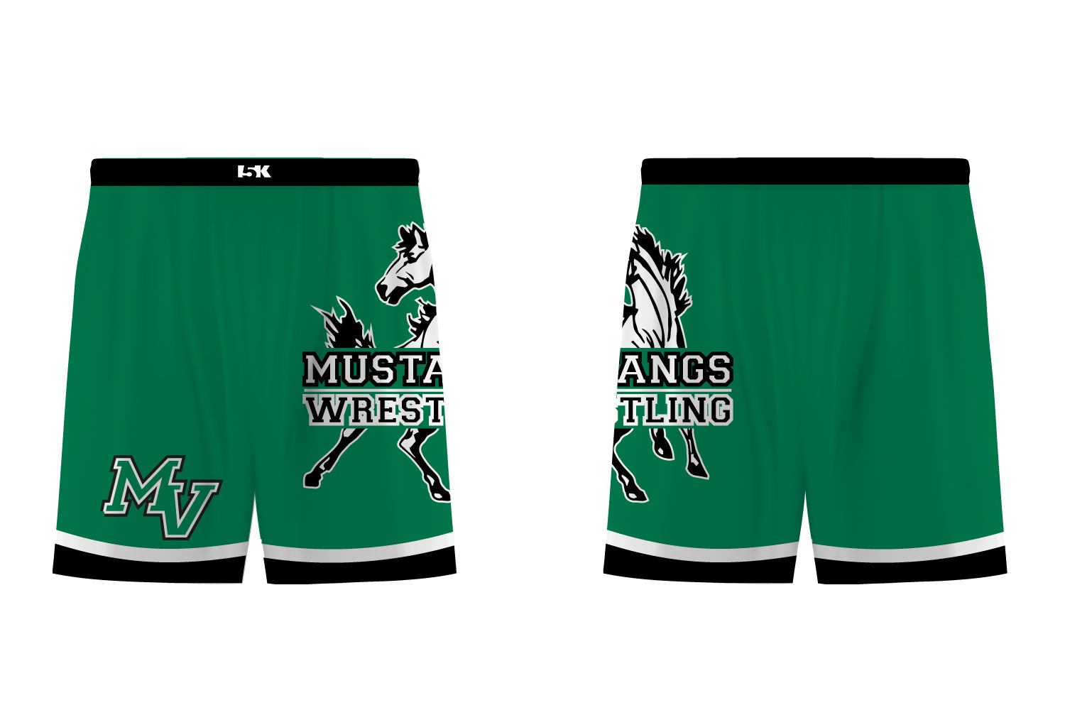 Mt. View Mustangs Wrestling Sublimated Fight Shorts