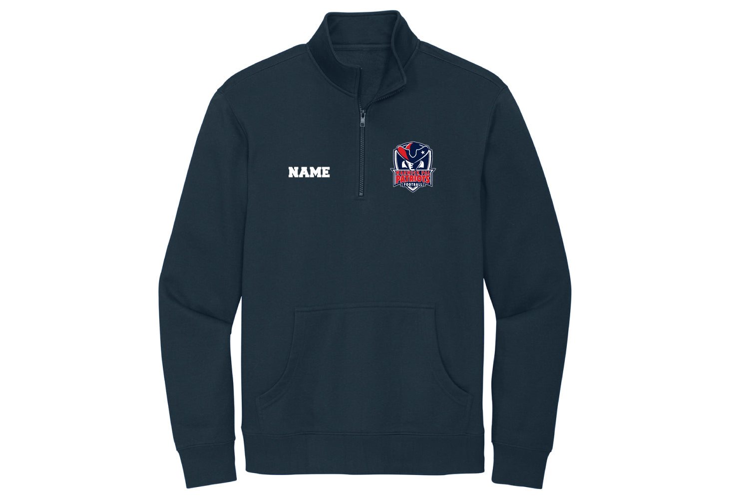 Warwick Pal Football Unisex Fleece Qtr Zip - Navy