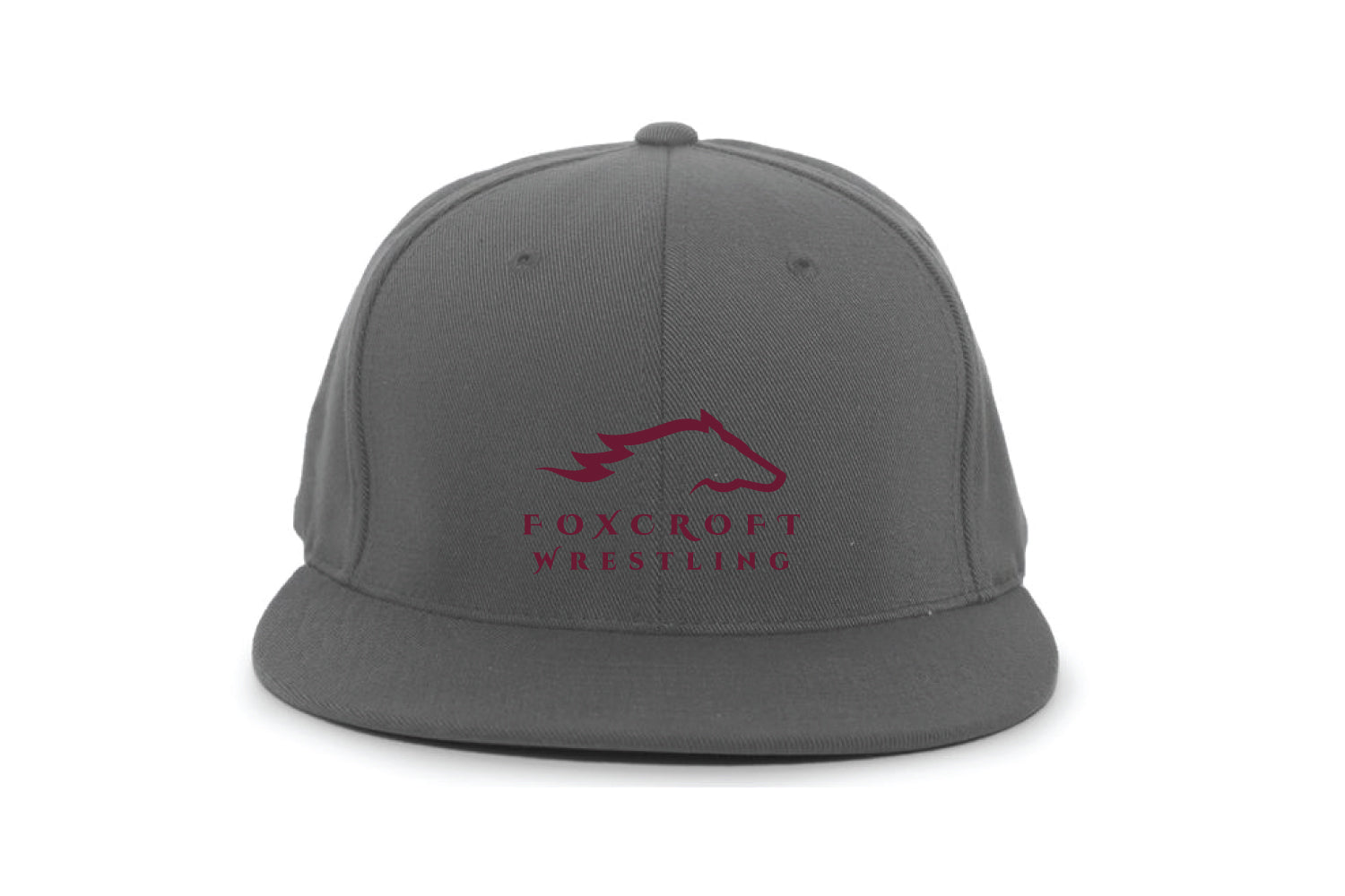 Foxcroft Wrestling Flexfit Cap - Grey