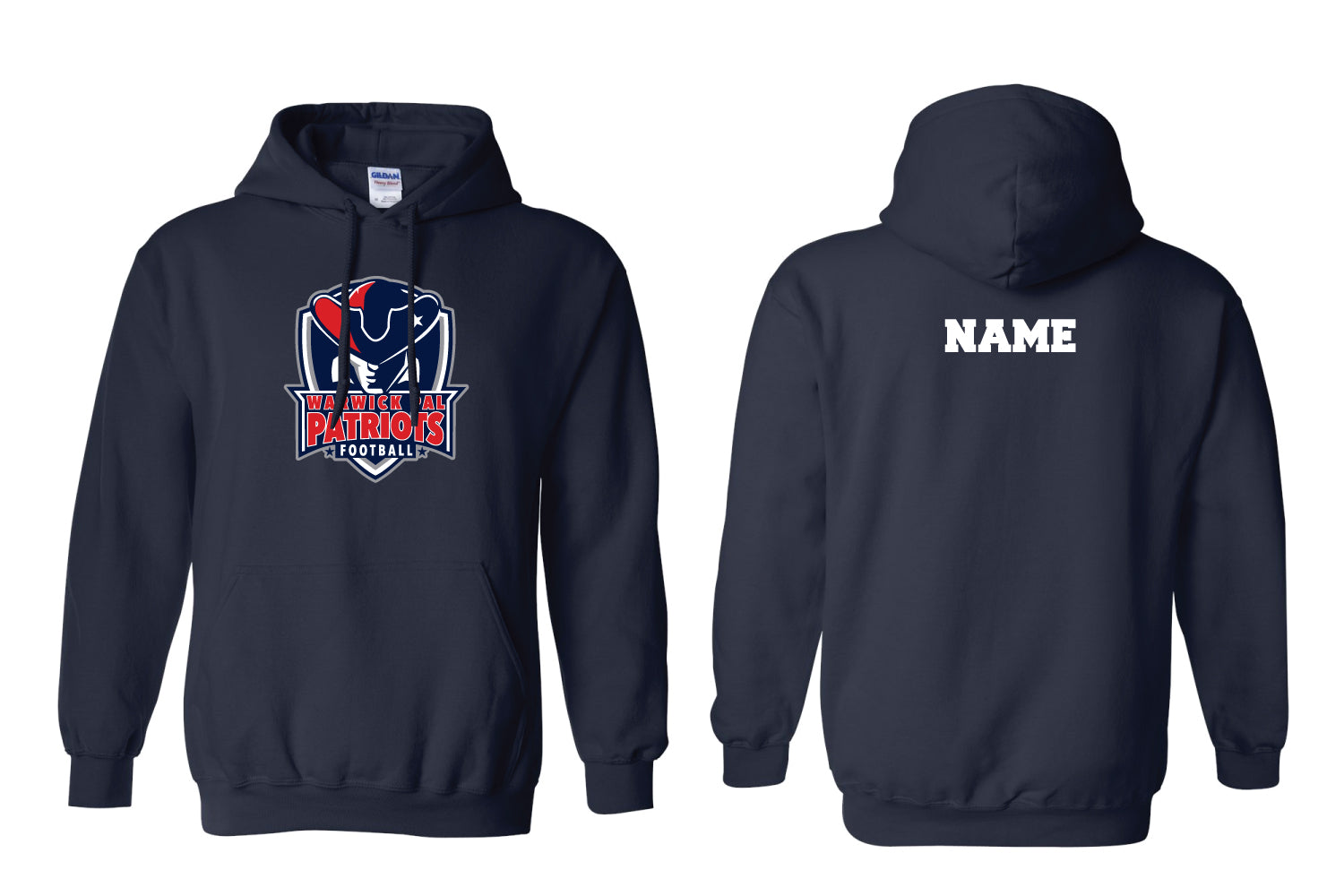 Warwick Pal Football Cotton Hoodie - Navy