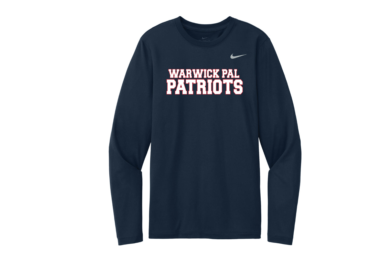 Warwick Pal Patriots Nike Dryfit LS Shirt - Navy