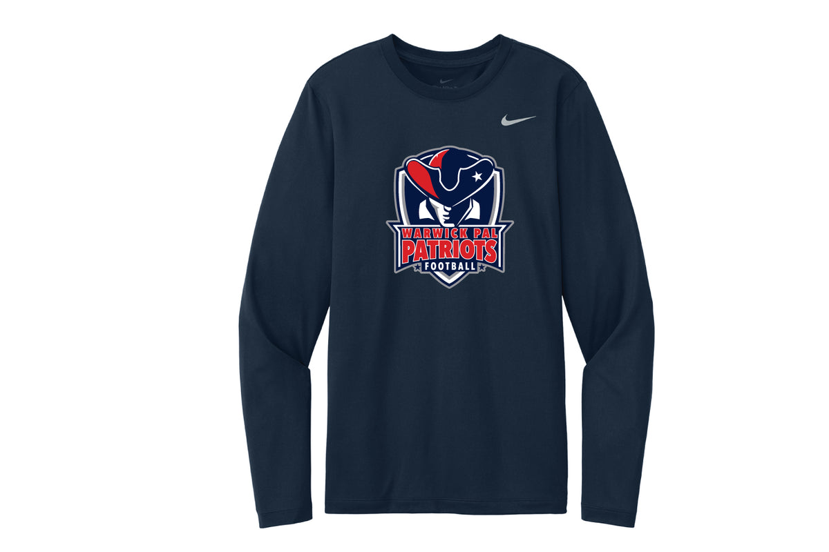 Warwick Pal Patriots Nike Dryfit LS Shirt - Navy