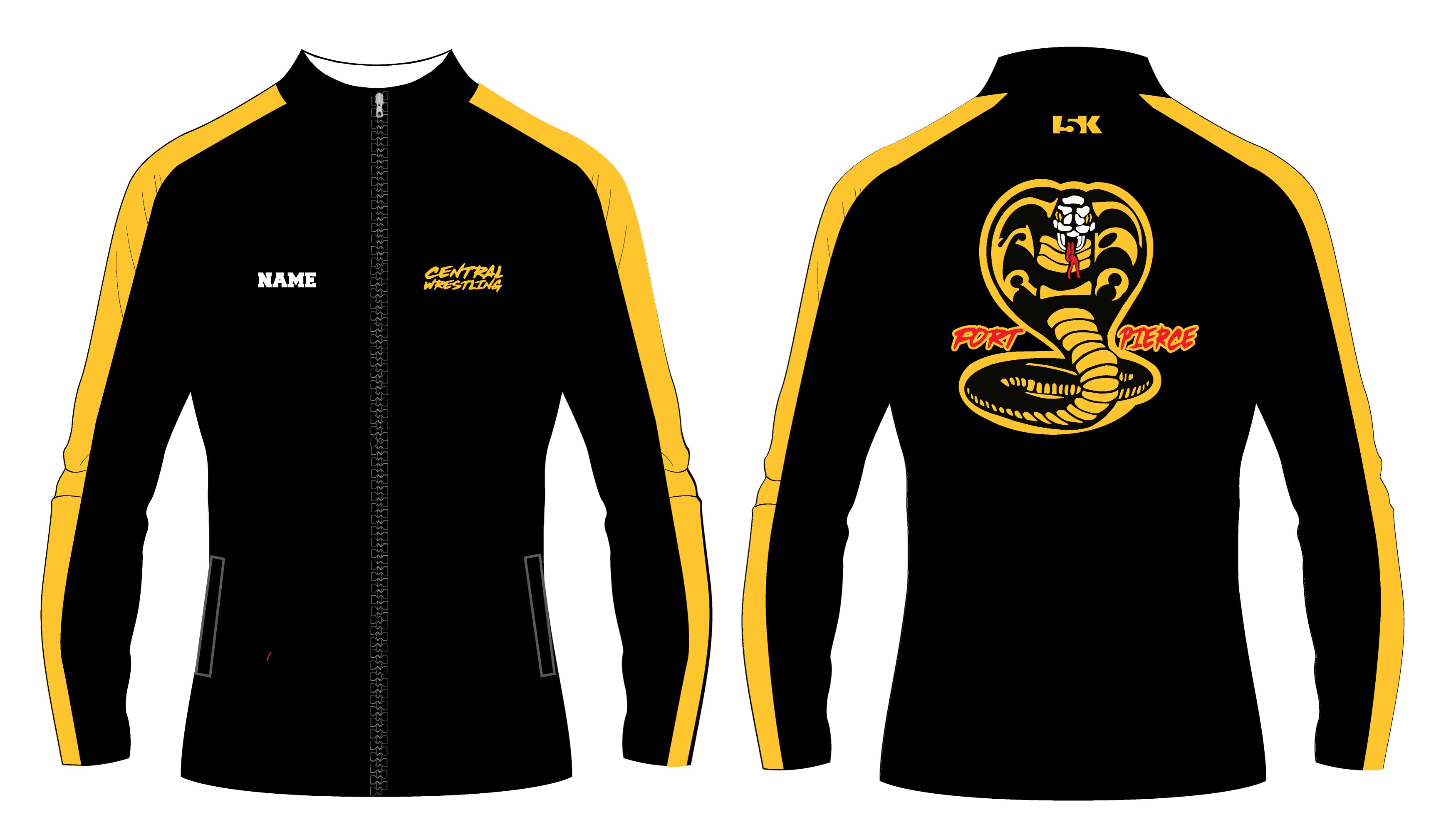 Fort Pierce Cobras Wrestling Sublimated Warm Up Jacket
