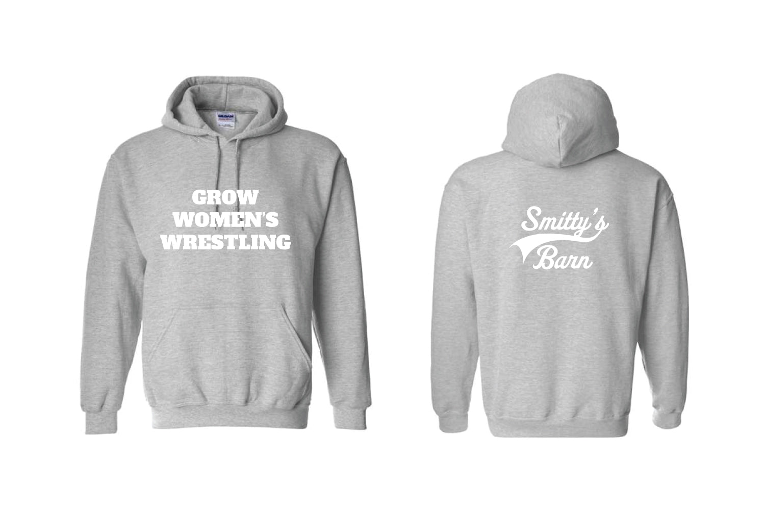 Smitty's Wrestling "Grow Women's Wrestling" Cotton Hoodie - Choose Your Color
