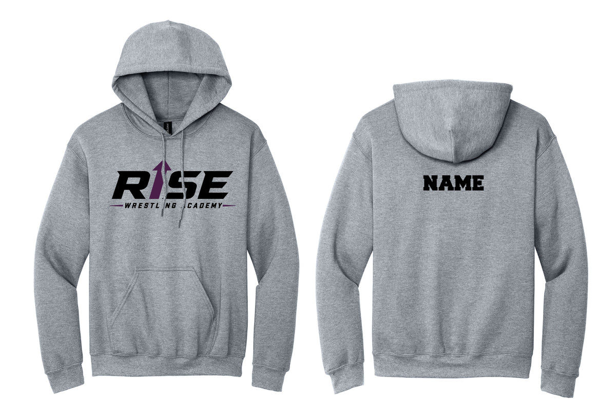 Rise Wrestling Cotton Hoodie - Grey