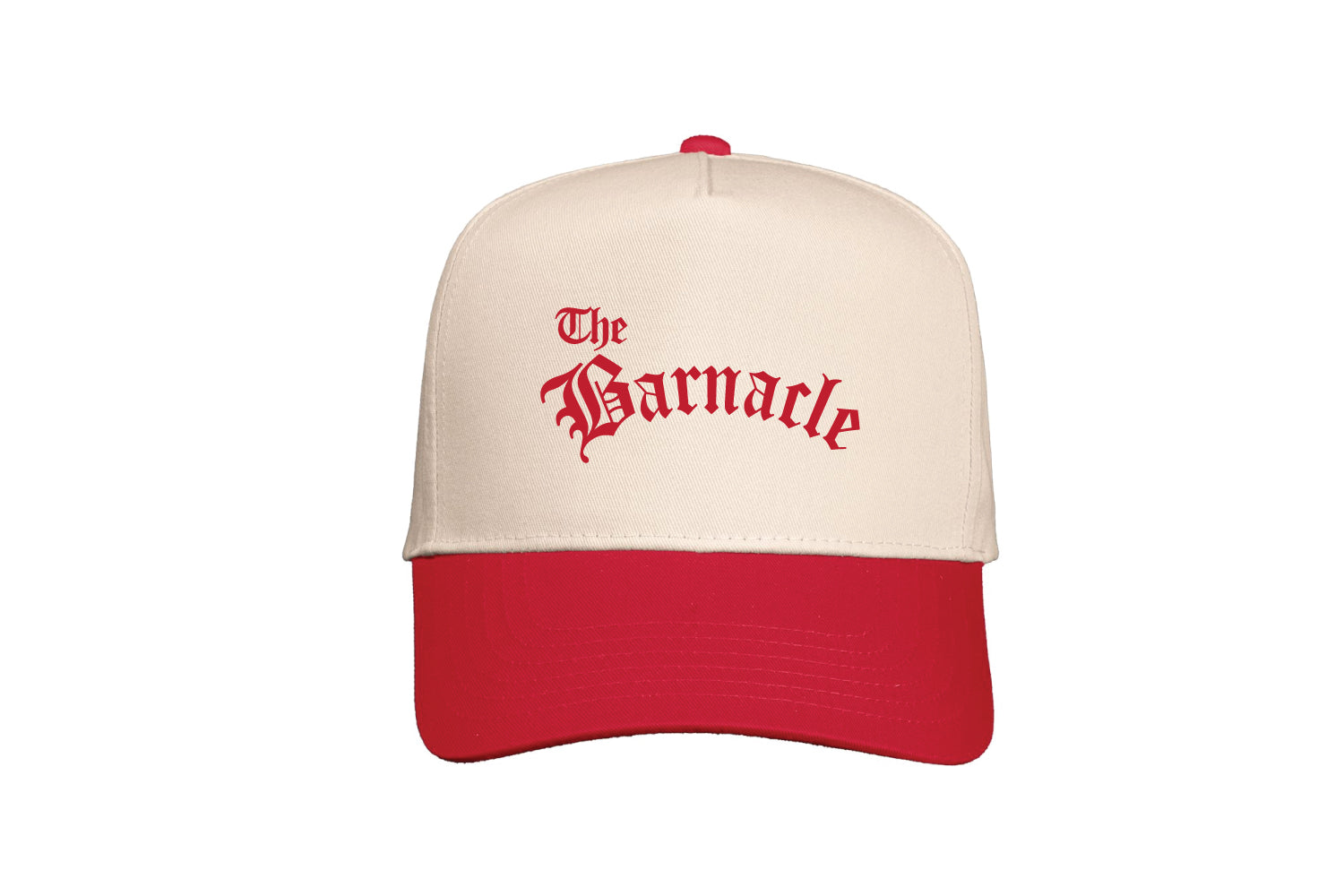 The Barnacle Snapback Cap - Natural/ Red