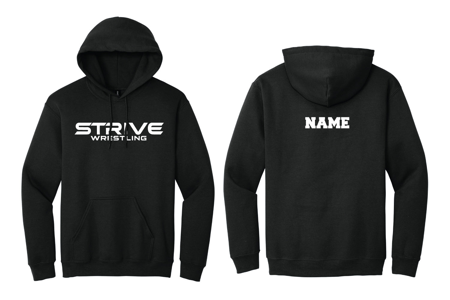 Strive Wrestling Cotton Hoodie - Black