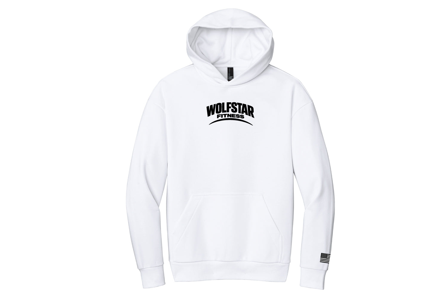 WolfStar Fitness Oversized Hoodie - White - Design 1