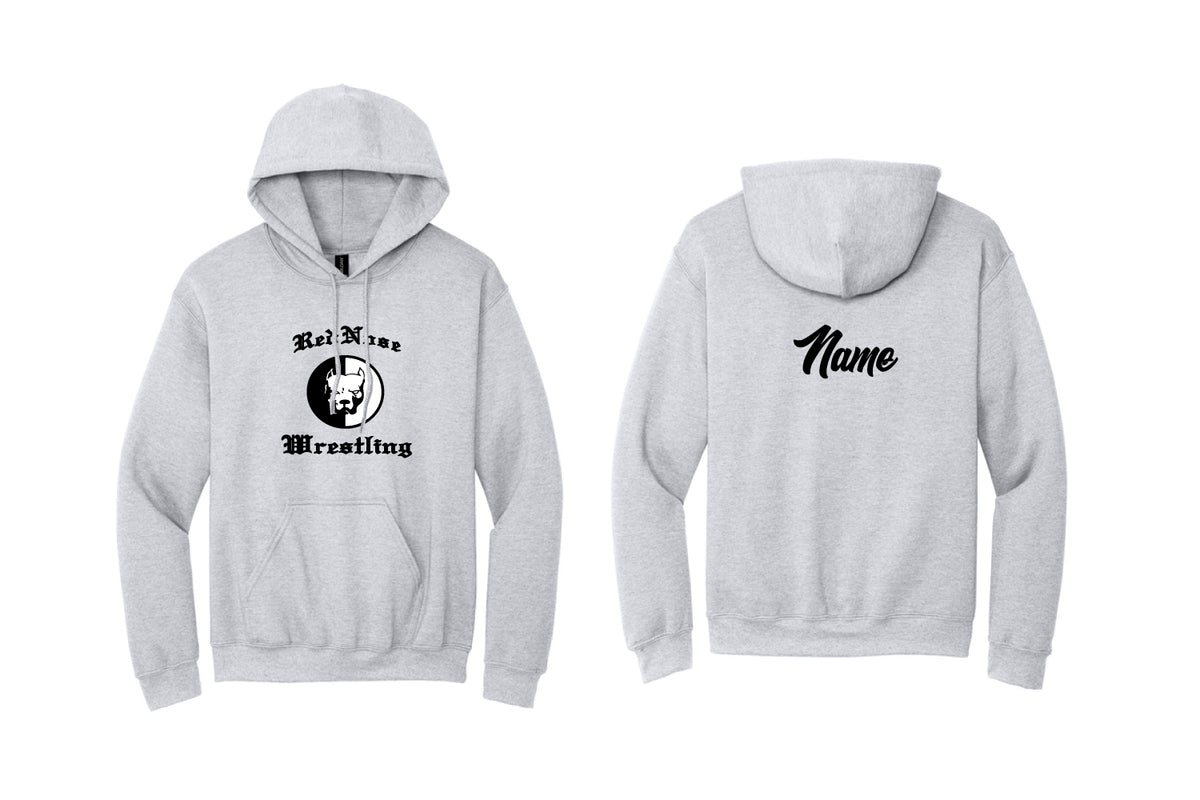 Red Nose Cotton Hoodie - Ash Gray