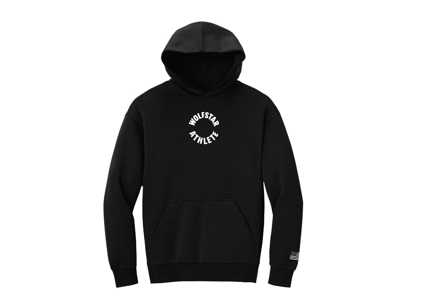 WolfStar Fitness Oversized Hoodie - Black - Design 4