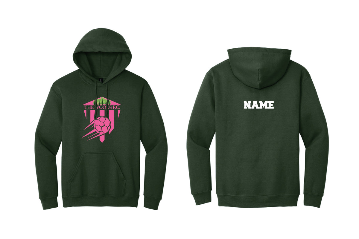 Woods FC Soccer Cotton Hoodie - Forest Green