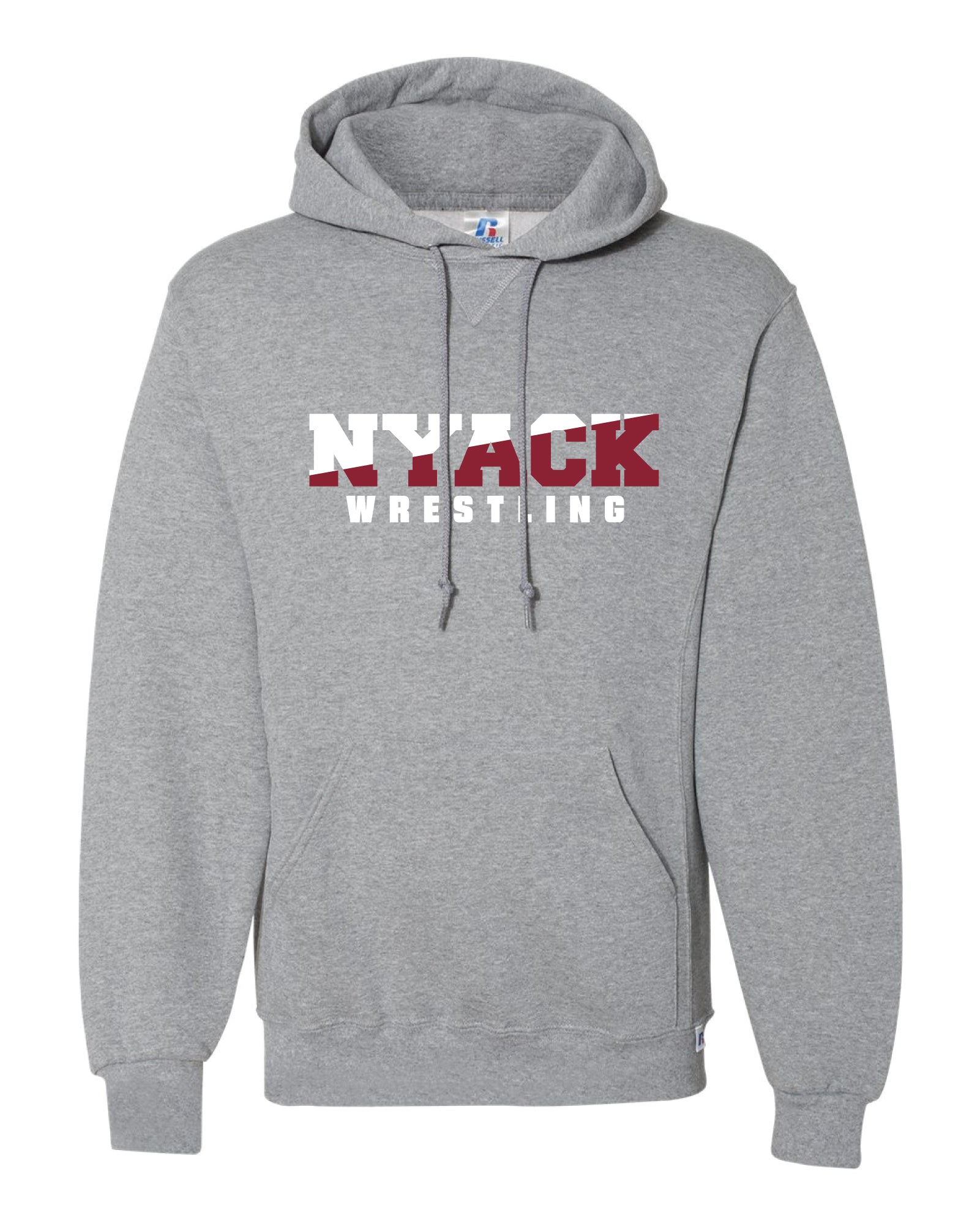 Nyack Wrestling Cotton Hoodie - Gray