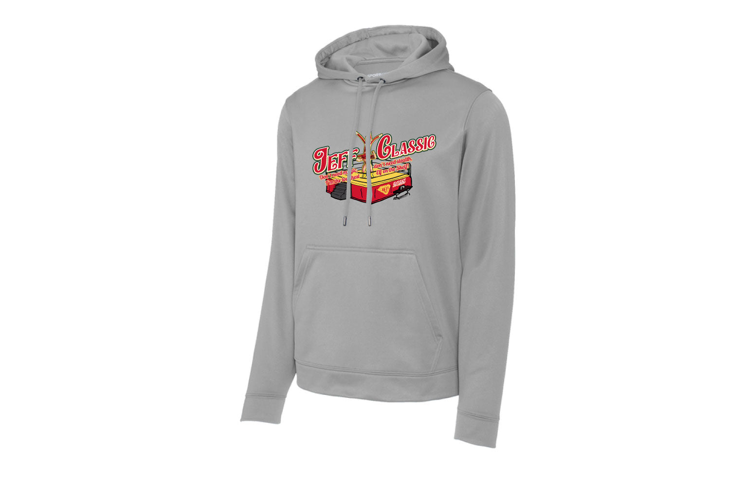 Jeff Classic Wrestling Dryfit Performance Hoodie - Silver (2025)