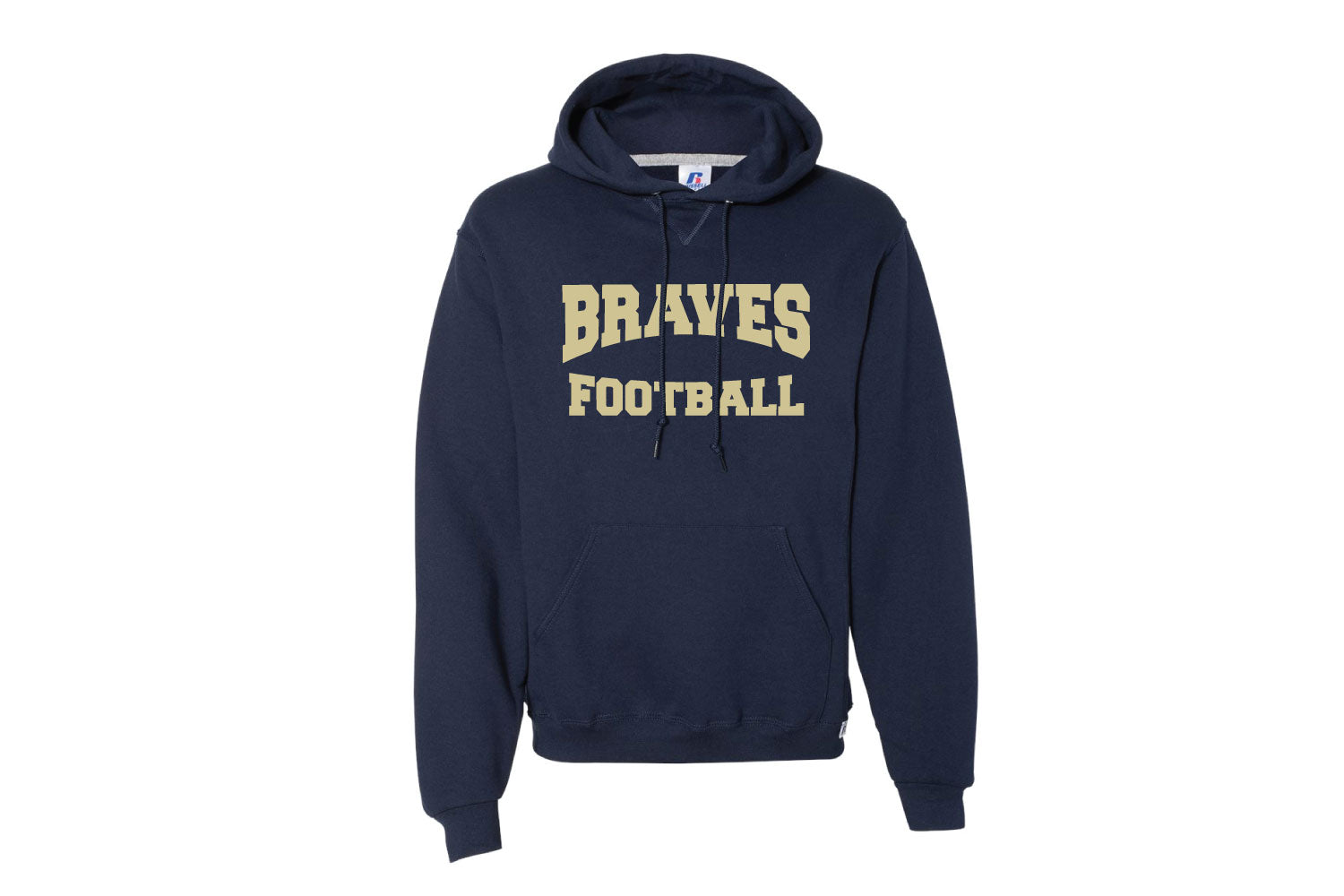 Braves Football Cotton Hoodie - Design 2 (Navy)