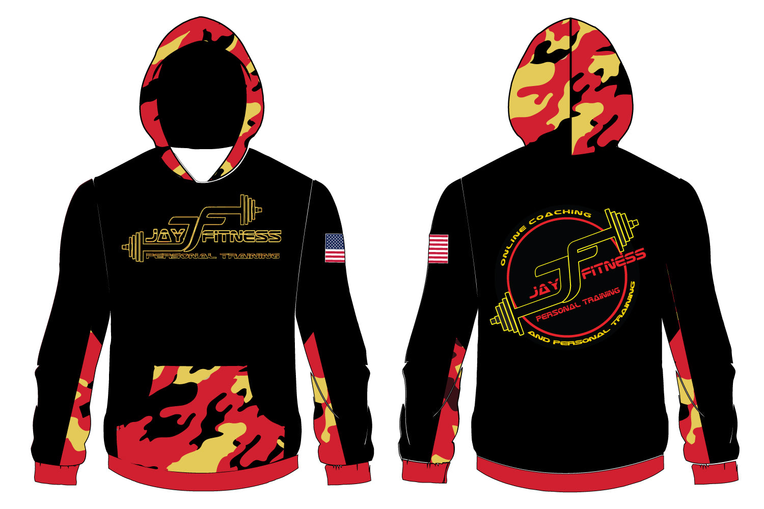 Jay Fitness Sublimated Hoodie - Design 3