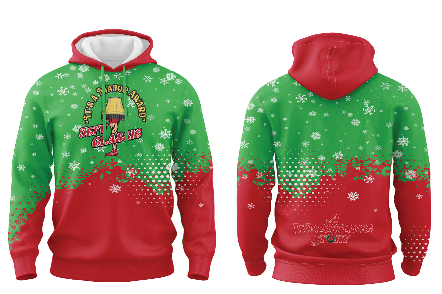 Jeff Classic Wrestling Sublimated Hoodie