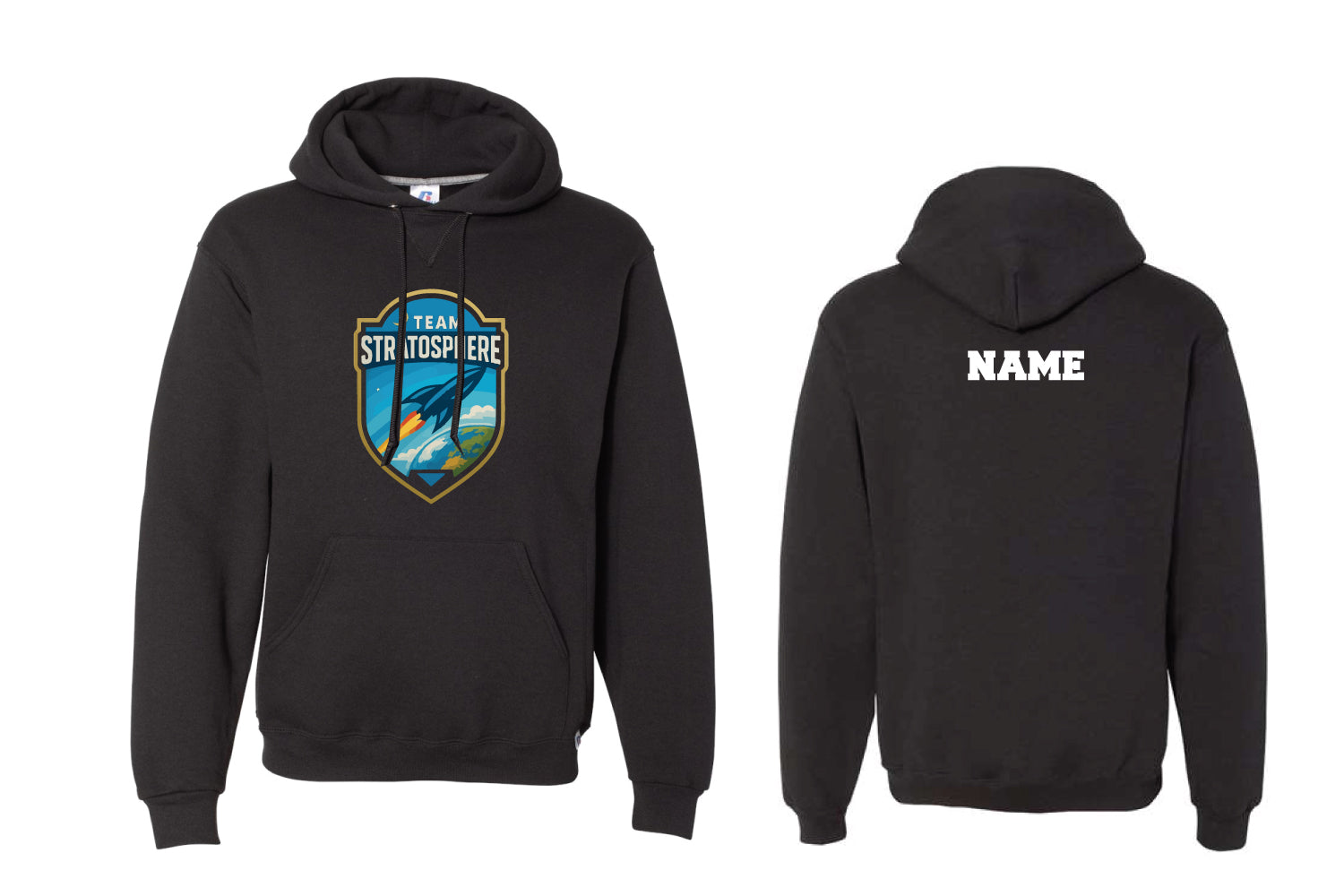 Team Stratosphere Cotton Hoodie - Black