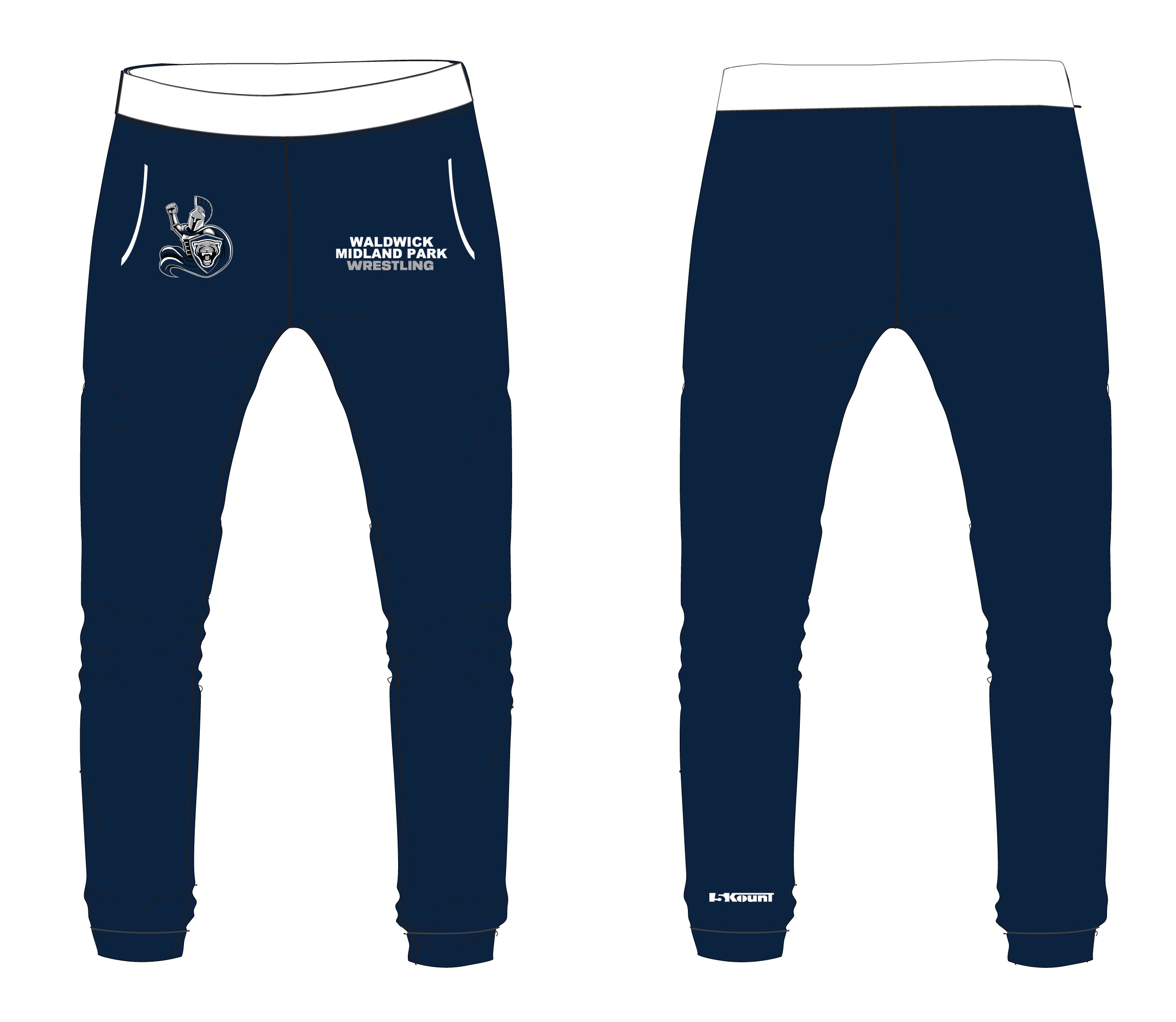 Waldwick / Midland Park Wrestling Sublimated Jogger Pants