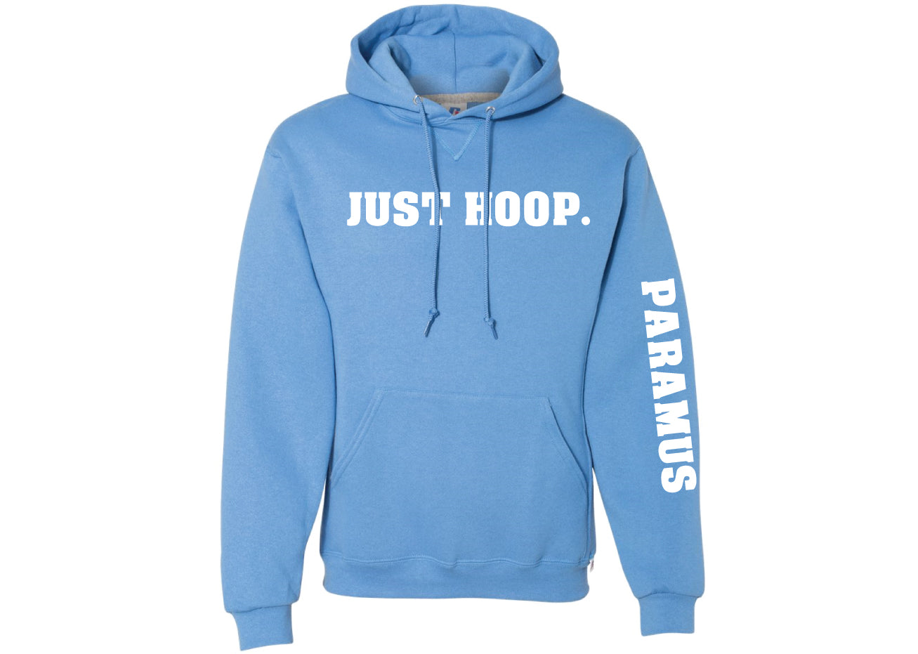 Paramus Basketball Cotton Hoodie - Carolina Blue (Design 2)