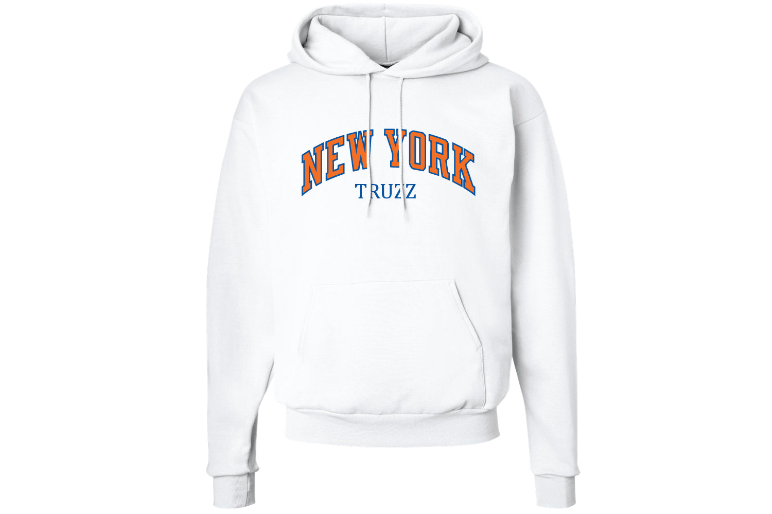 Truzz Knicks Cotton Hoodie - White