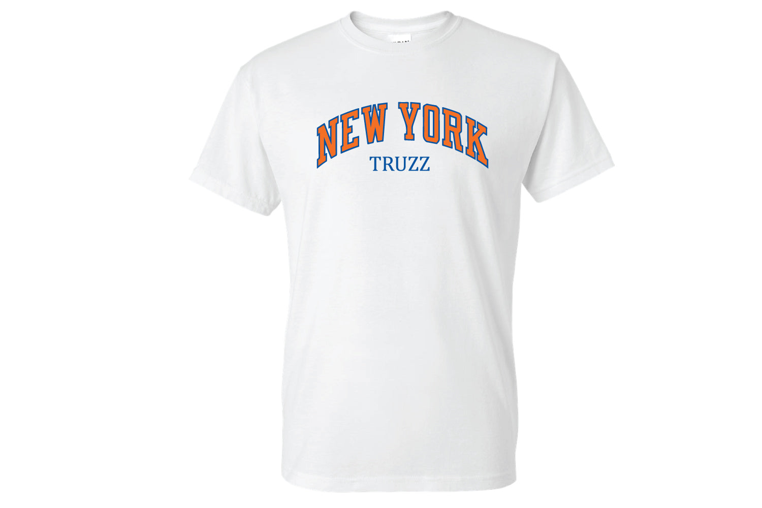 Truzz Knicks Cotton Crew Tee - White