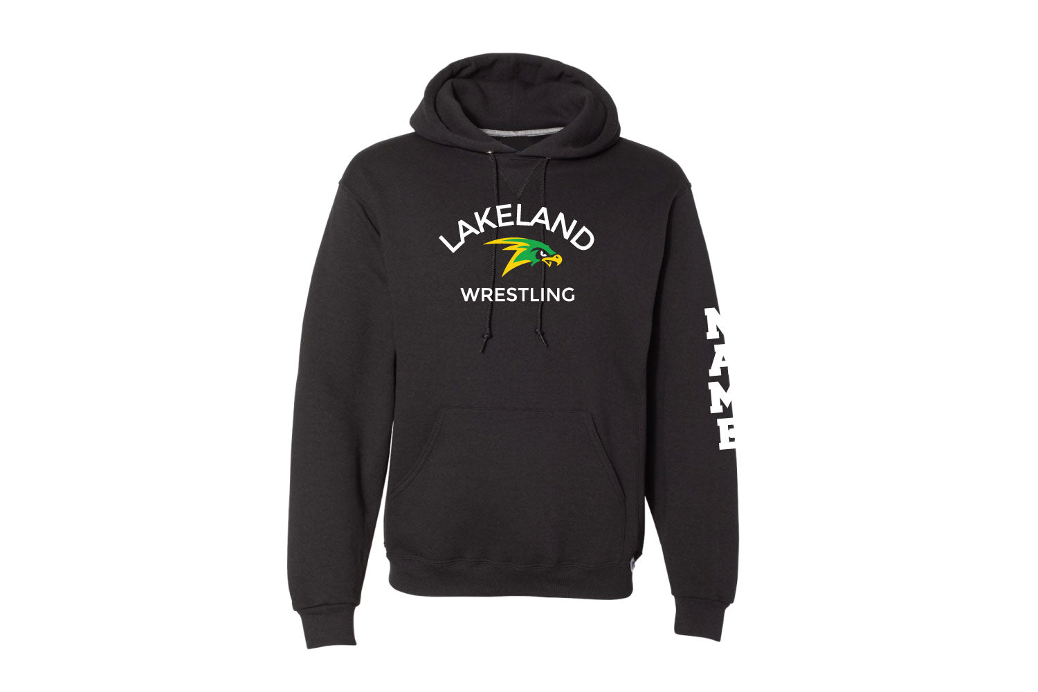 Lakeland Wrestling Cotton Hoodie - Black