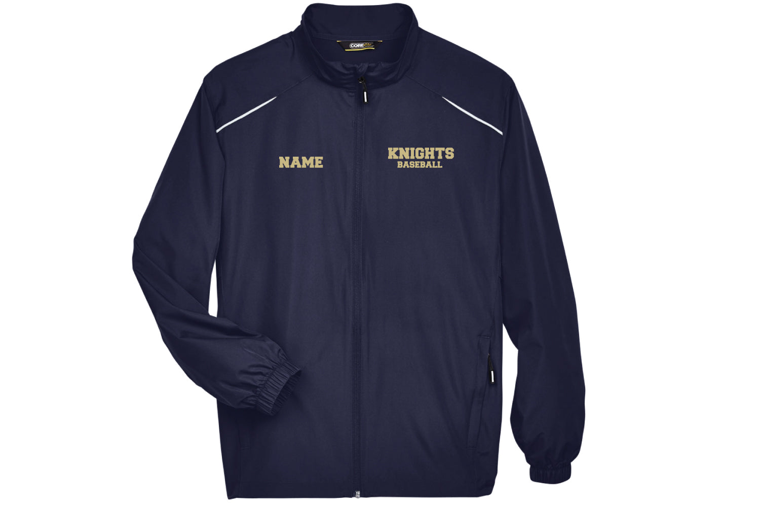 NVOT Baseball Long Sleeve Cage Jacket - Navy