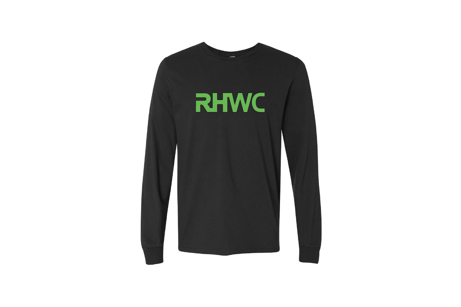 Red Hawk Wrestling Cotton Long Sleeve Shirt - Green/Black Design
