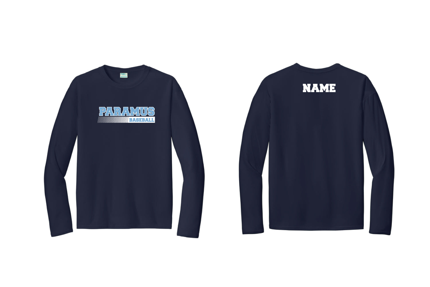 Paramus Baseball Dryfit Long Sleeve Shirt - Navy
