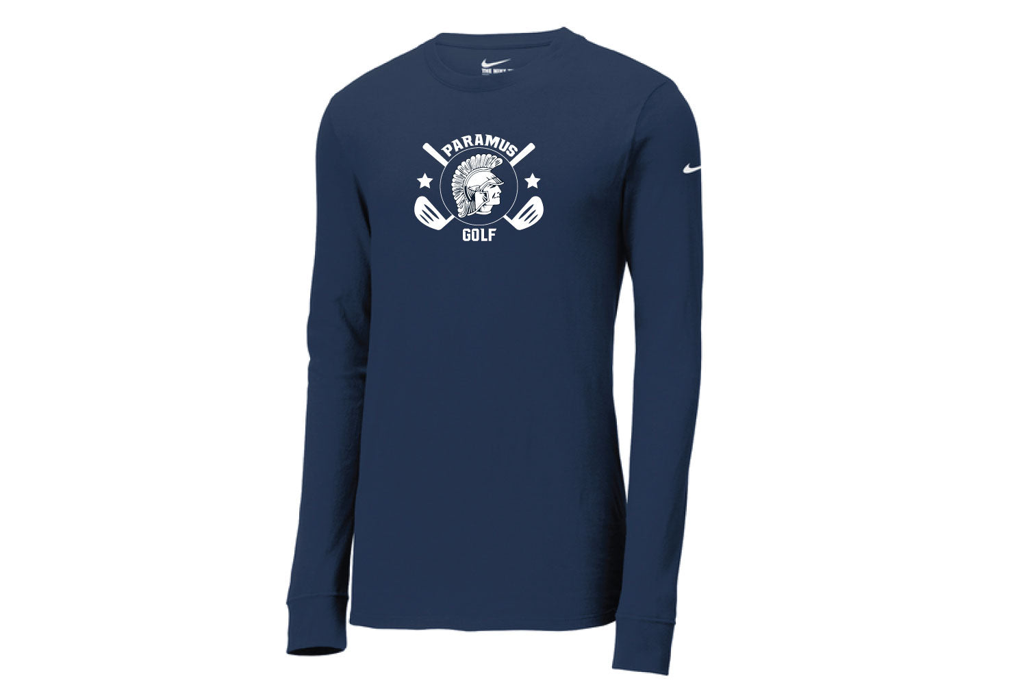 Paramus Golf Nike Long Sleeve Dry-Fit Tee - Navy