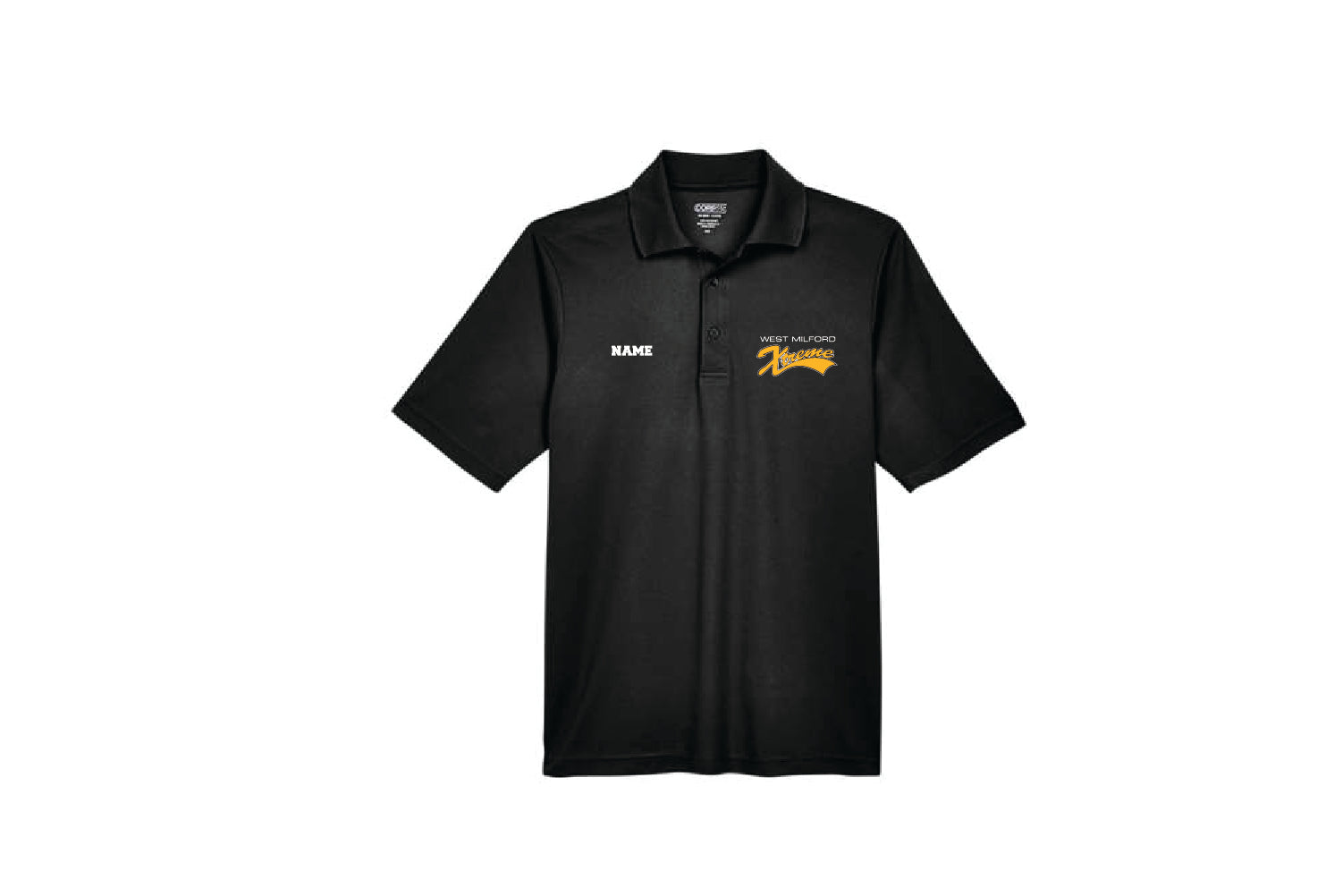 WM Xtreme Softball Men's Polyester Pique Polo Shirt - Black