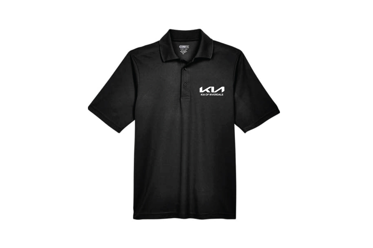 KIA of Riverdale Men's Polyester Pique Polo Shirt - Black