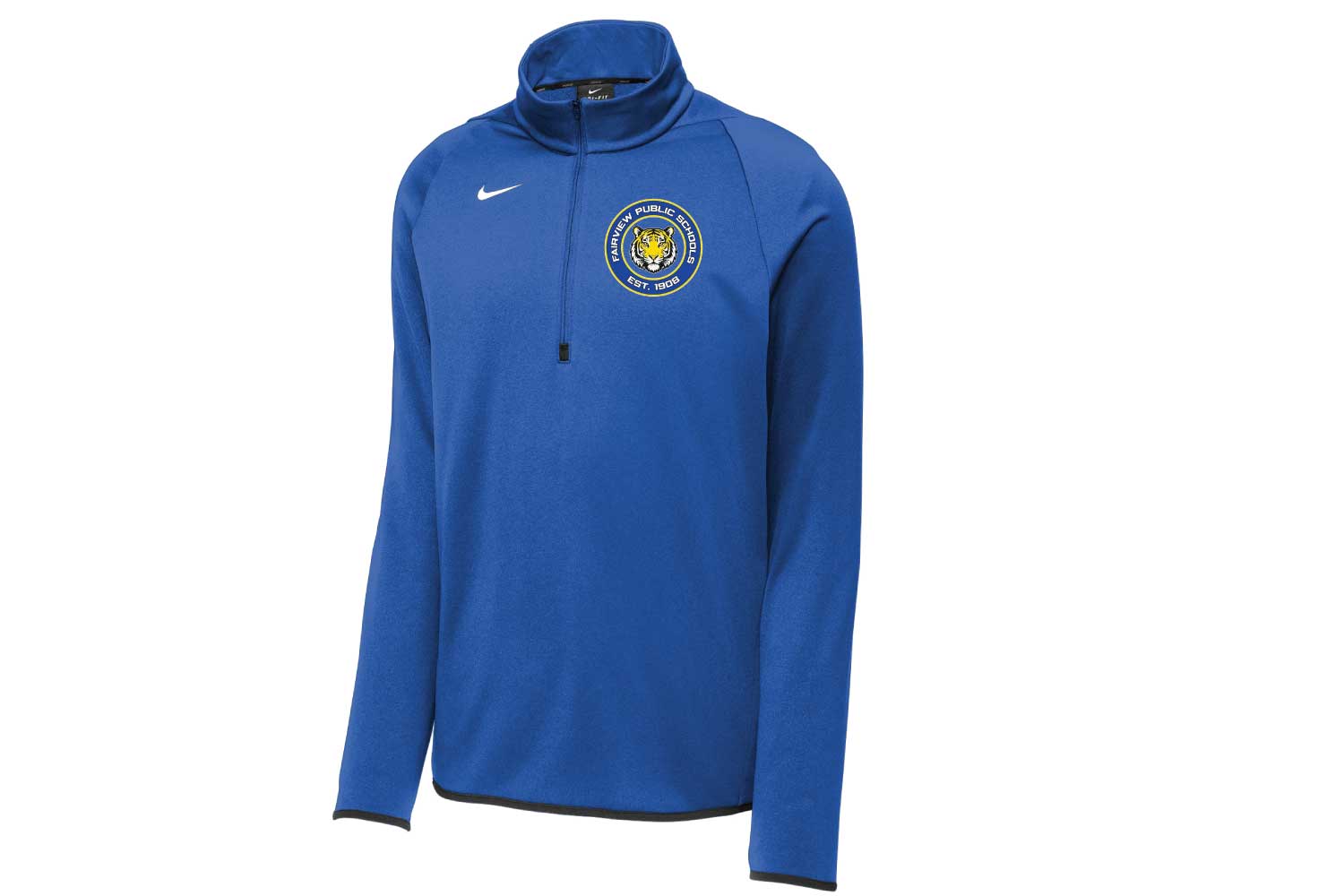 Fairview Public Schools Nike Therma-FIT 1/4-Zip - Royal (Embroidered Logo)