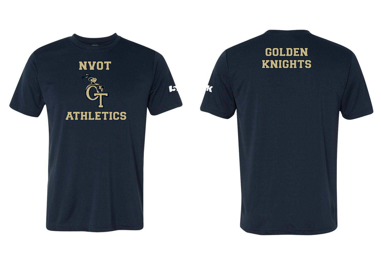NVOT Athletics Cotton Crew Tee - Navy