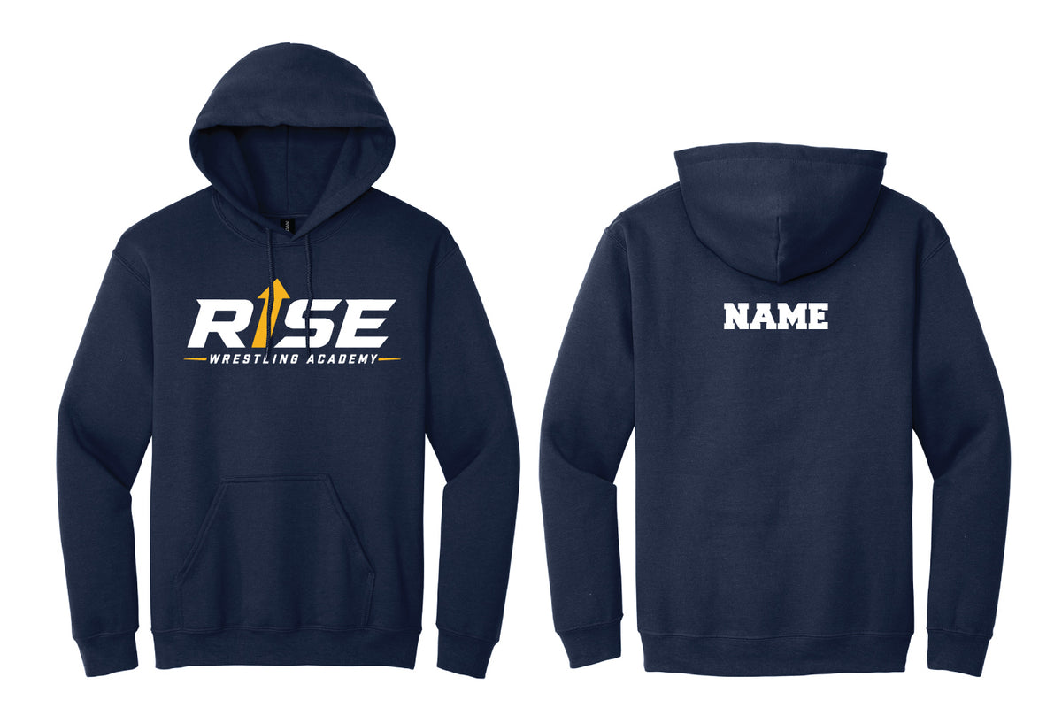 Rise Wrestling Cotton Hoodie - Navy