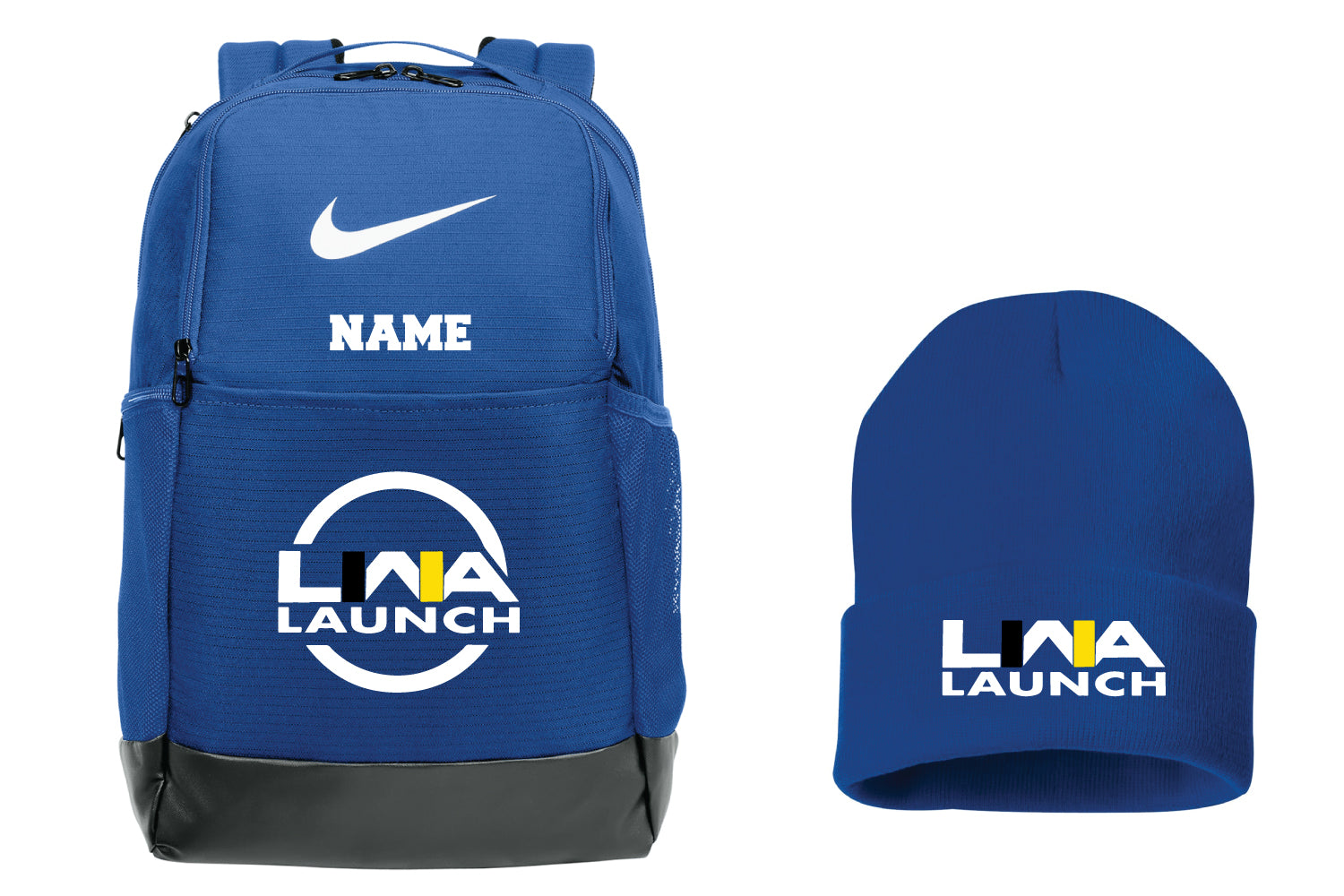 Launch Wrestling Nike Backpack & Beanie PKG - Royal