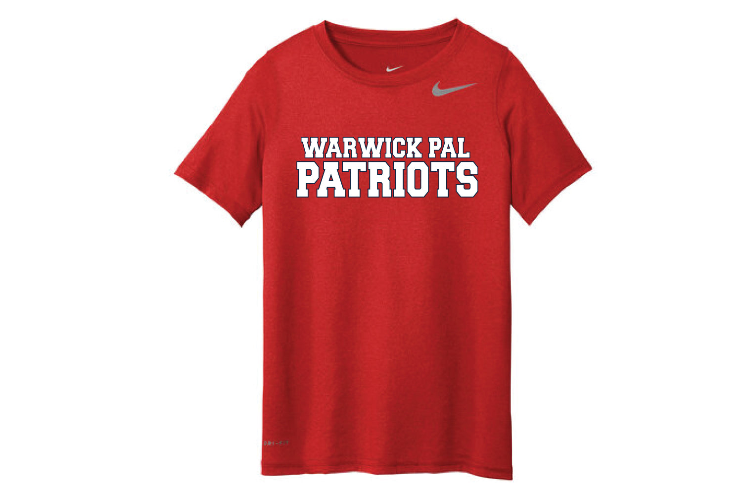 Warwick Pal Patriots Football Nike Dryfit Tee - Red