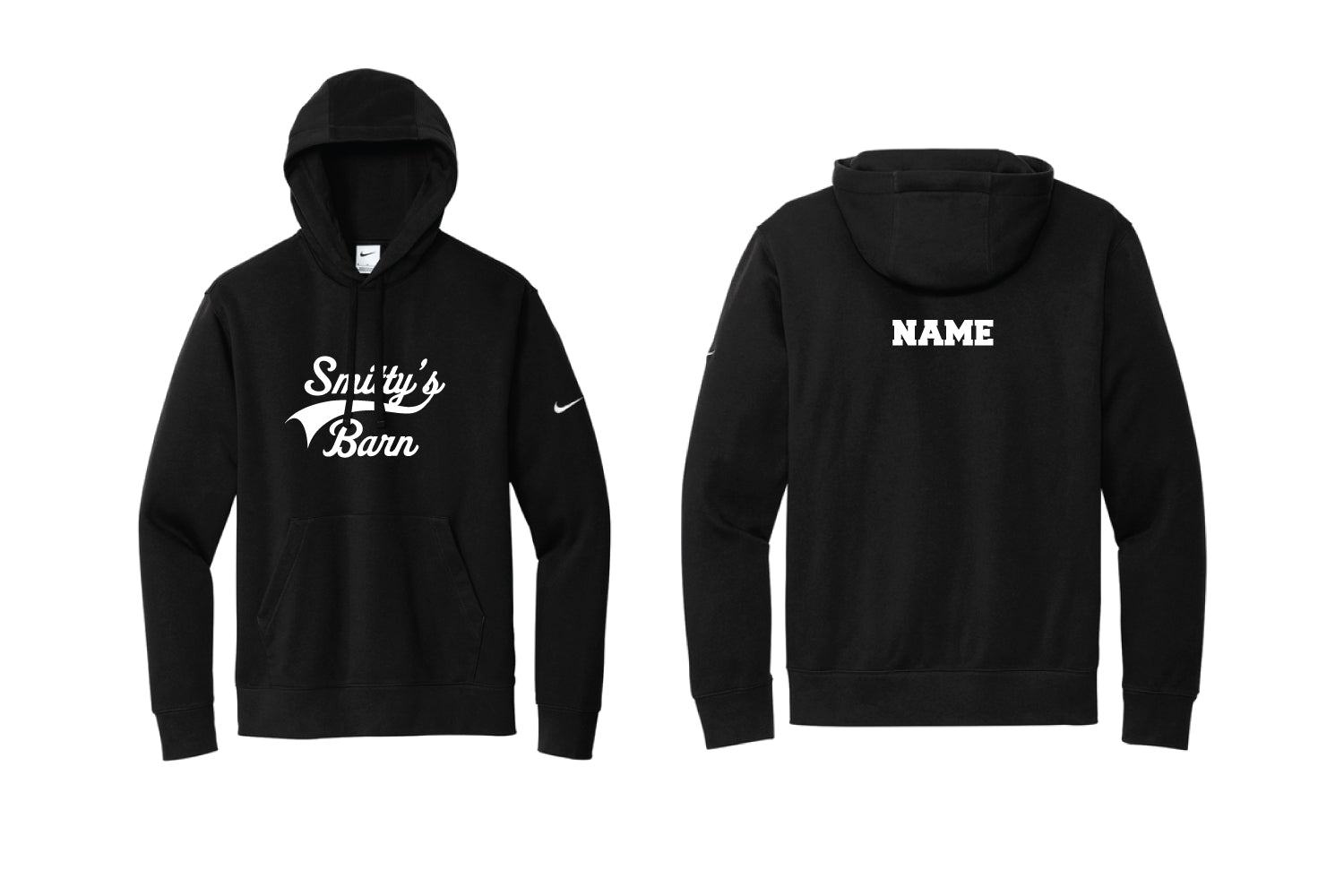 Smitty's Wrestling Barn Nike Polycotton Hoodie - Black