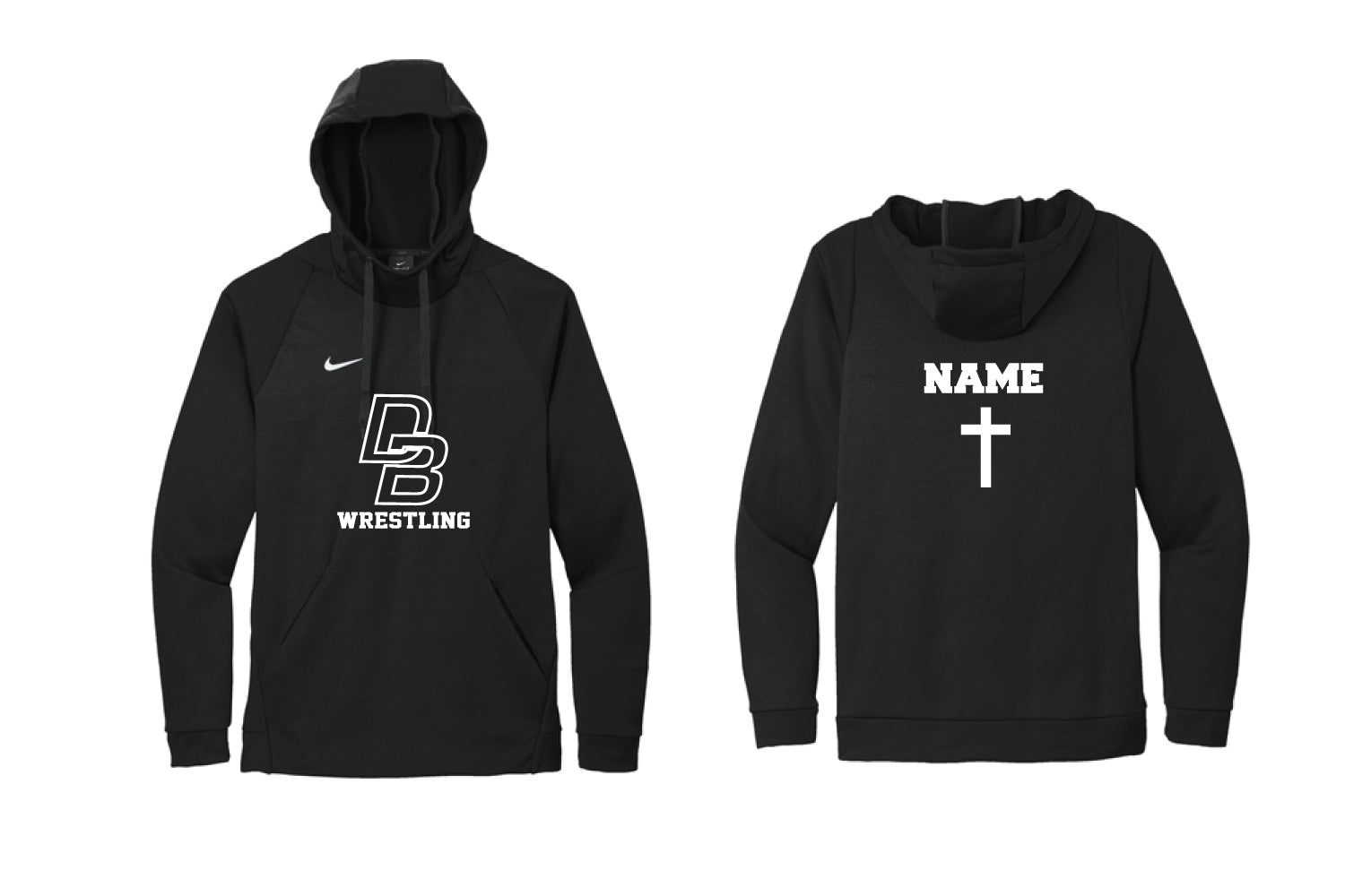 Don Bosco Prep Wrestling Nike Dryfit Hoodie - Black