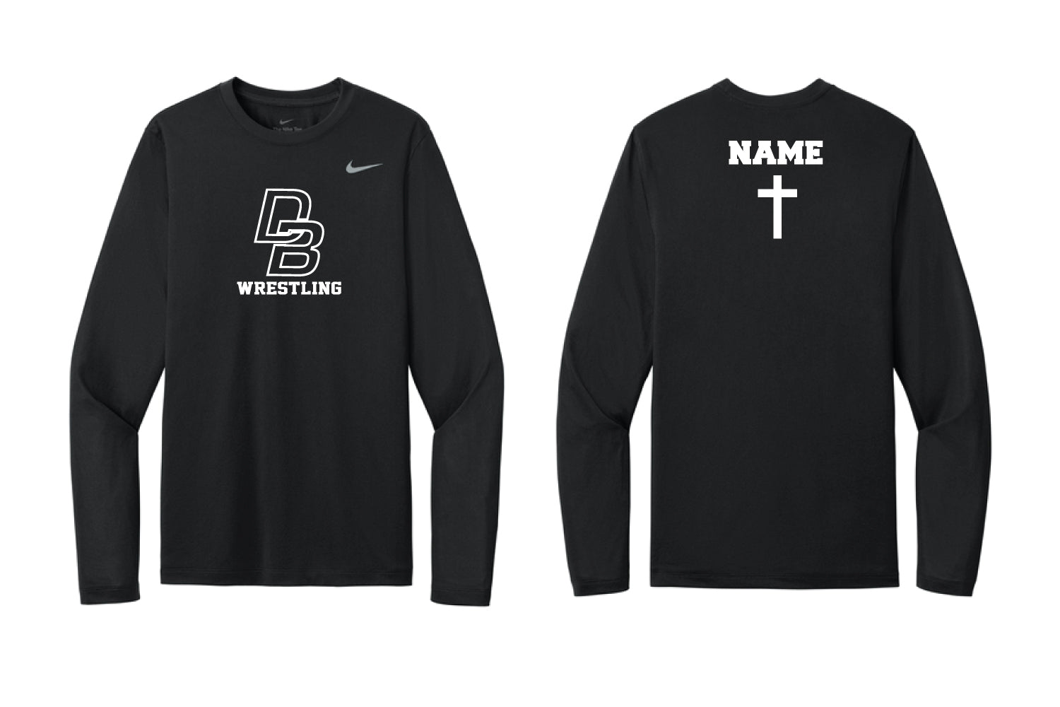 Don Bosco Prep Wrestling Nike Longsleeve DryFit Shirt - Black