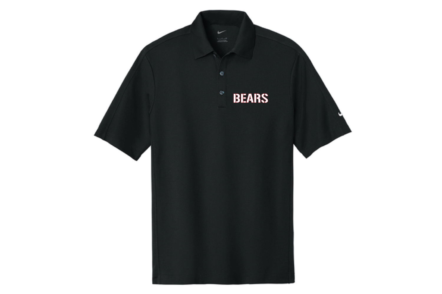Bergenfield Bears Wrestling Nike Dry-Fit Polo - Black