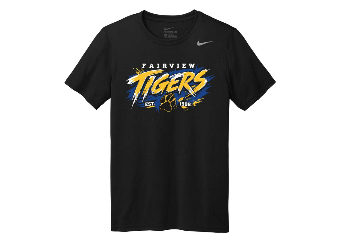 Fairview Public Schools Nike Dryfit Tee Design 3 - Black