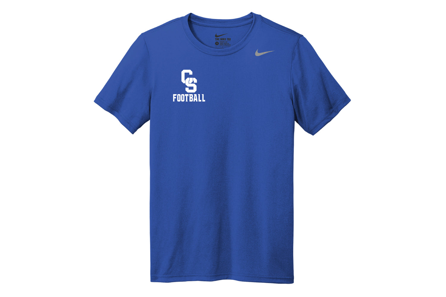 CT State Football Nike Dryfit Tee - Royal