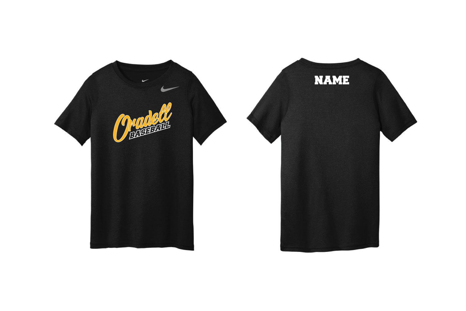 Oradell Baseball Nike DryFit Shirt - Black